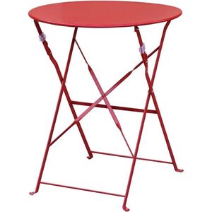 Stalen Opklapbare Tafel Rood Model rood