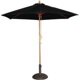 Parasol Vierkant met Katrolmechanisme - Kleur Zwart - 2,5 Meter