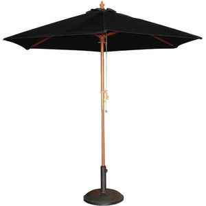 Parasol Vierkant met Katrolmechanisme - Kleur Zwart - 2,5 Meter