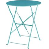 Bolero ronde opklapbare tafel turquoise 59,5cm