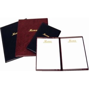 A5 Menu Houder Folder Zwarte Stands Display Board Cover Restaurant Commerciele