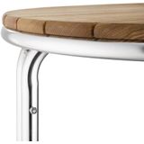 stapelbare tafel 60cm rond essen/aluminium poten