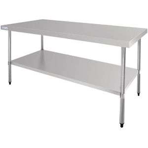 Vogue RVS centrale werktafel 180cm