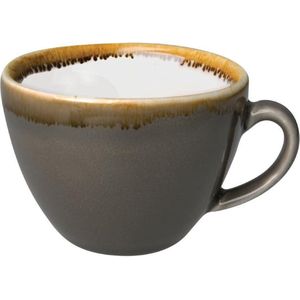 Olympia Kiln Cappuccino koffiemok grijs, 230 ml/8 oz (verpakking van 6), geschikt voor schotels: GP331 GP347 GP363 GP479 HC391, HC390