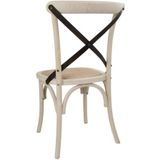 Bolero houten stoel eetkamerstoel met gekruiste rugleuning | 2 stuks