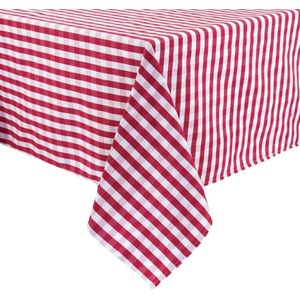 Mitre Comfort Gingham tafelkleed rood en wit geruit 89cm - HB581