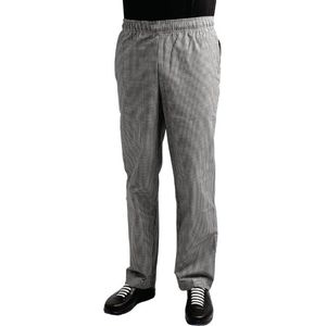 Whites Easyfit Teflon Unisex Koksbroek met kleine ruit | Blauw-wit - Maat XS