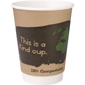 Fiesta Green Composteerbare koffiekopjes, dubbelwandig, 355 ml, 500 stuks