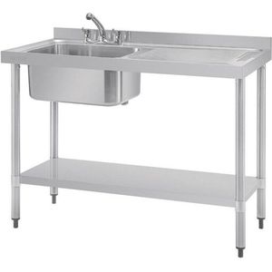 Vogue - DY823 - Afdruiprek RVS - Rechts - 1200mm - Horeca & Professioneel