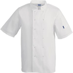 Whites Vegas Koksbuis - Korte Mouw - Wit - Maat: XXXL