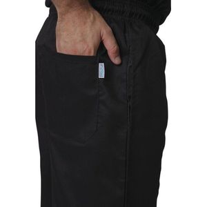 Whites Vegas Unisex Koksbroek Zwart - Whites Chefs Clothing A582-3XL - Horeca & Professioneel