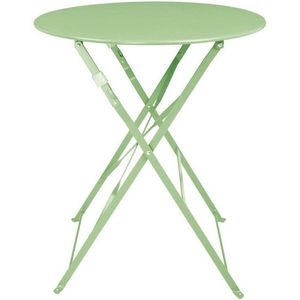 Bolero Stalen Klaptafel Rond Lichtgroen 595mm - Bolero FT272