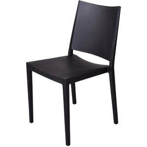 Gastronoble Florence stapelbare stoelen in polypropyleen zwart 4 stuks - FW573