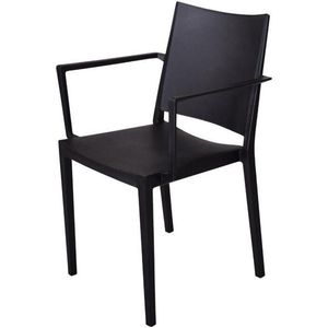 Gastronoble Florence stapelbare stoelen in polypropyleen met zwarte armleuningen 4 stuks - FW574