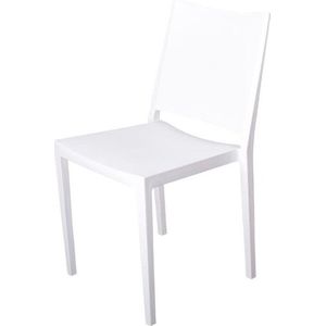 Gastronoble Florence stapelbare stoelen in wit polypropyleen 4 stuks - FW575