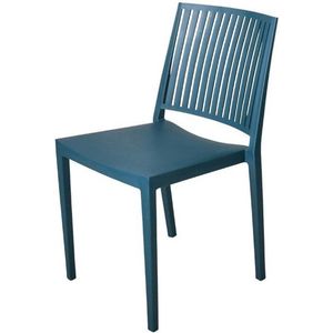 Gastronoble Baltimore stapelbare stoelen in polypropyleen blauw 4 stuks - FW577