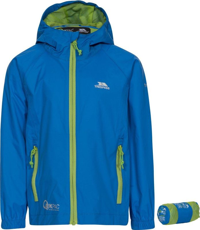 Qikpac - Opvouwbare Regenjas - Kinderen - Waterdicht - 100% Polyamide