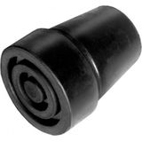 Comforthulpmiddelen - Kruk- en Stokdoppen - Zwart - Diameter 30 mm - Hoogte 30 mm