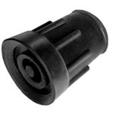 Able2 - Kruk- en Stokdoppen - Zwart - 16 mm - Verpakt per 2 Stuks