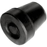 Able2 - Kruk- en Stokdoppen - Zwart - 16 mm - Verpakt per 2 Stuks