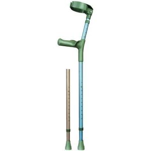 Elleboogkruk dubbel verstelbaar - brons metallic