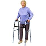 Opvouwbaar looprek luxe - zilver