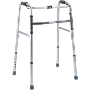 Opvouwbaar looprek luxe - zilver