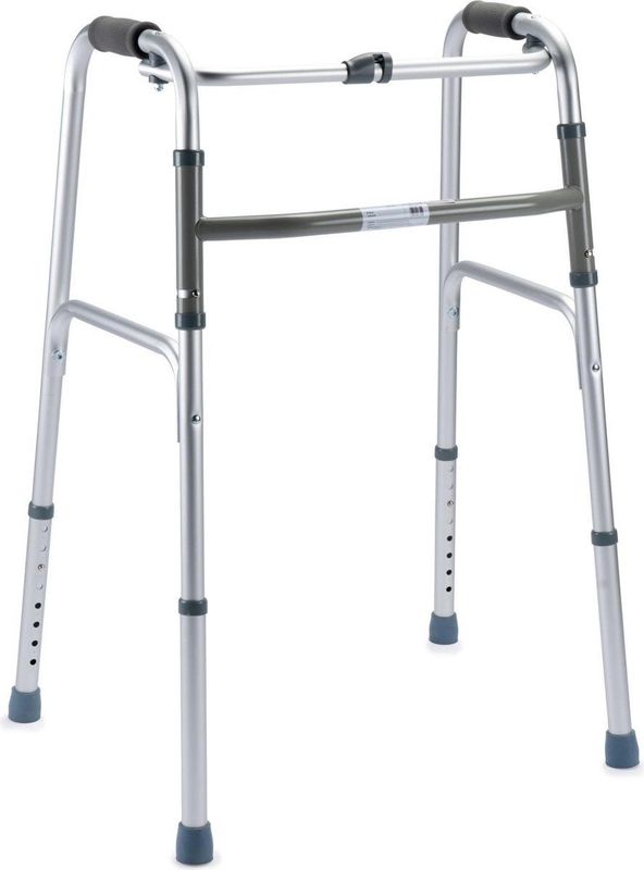 Opvouwbaar looprek luxe - zilver