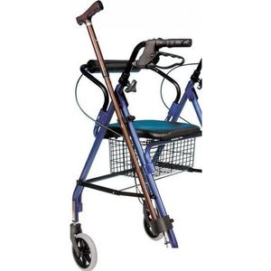 Comforthulpmiddelen - Stok en Krukhouder - Inclusief Bevestigingsschroeven - Geschikt voor Rollators