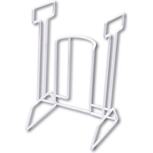 Steunkousen - Aantrekhulp - Staal - Glad Plastic Afwerking - Hoogte 36 cm, Breedte 21 cm