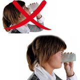 Comforthulpmiddelen Beker met neusuitsparing - blauw