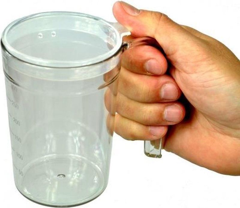 Comforthulpmiddelen - Drinkbeker - Transparant - Handvat