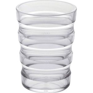 Comforthulpmiddelen Ribbelbeker Sure Grip - transparant