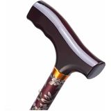 Opvouwbare wandelstok - burgundy 74 -84 cm