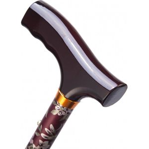 Opvouwbare wandelstok - burgundy 74 -84 cm