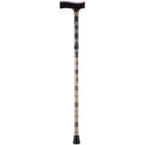 Opvouwbare wandelstok - geruit 74 - 84 cm