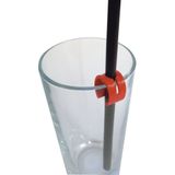 Comforthulpmiddelen - Rietjeshouder Strawberi - Set van 5 - Geschikt voor Rietjes tot 6 mm