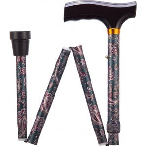 Opvouwbare Wandelstok - Paisley - Lichtgewicht Aluminium