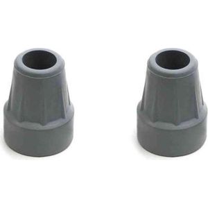 Kruk- en stokdoppen - 21 mm grijs per paar