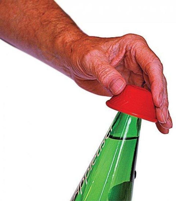 Able2 - Anti-slip Flesopener - Rood - Siliconenrubber