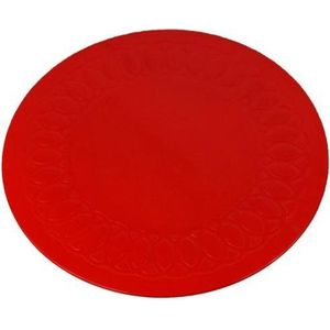 Anti-slip matten rond - rood 19 cm