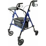 Rollator - Lichtgewicht - Aluminium - Metallic Blauw