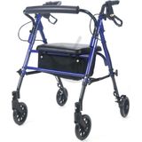 Rollator - Lichtgewicht - Aluminium - Metallic Blauw