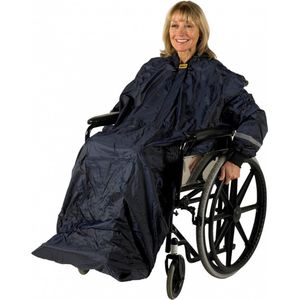 Splash Wheely Mac poncho voor rolstoel Maat M - met mouwen - ongevoerd