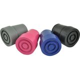 Kruk- en Stokdoppen - Blauw - Rubber met Metalen Kern - Set van 2