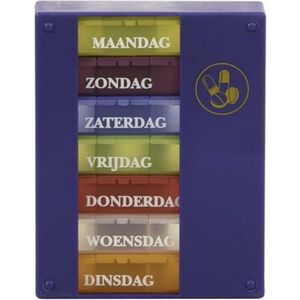 Pillenbox - 1 Week - 4 Vaks - Overzicht Voor Medicatie