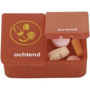Pillendoos - Voor 1 Dag - Vakjes voor Ochtend - Middag - Avond - Nacht