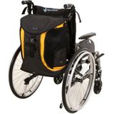 Torba Go Rolstoel & Scootmobieltas - GO De Luxe - Groot - Zwart met Gele streep