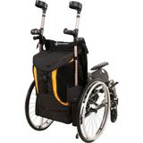 Torba Go Rolstoel & Scootmobieltas - GO De Luxe - Groot - Zwart met Gele streep