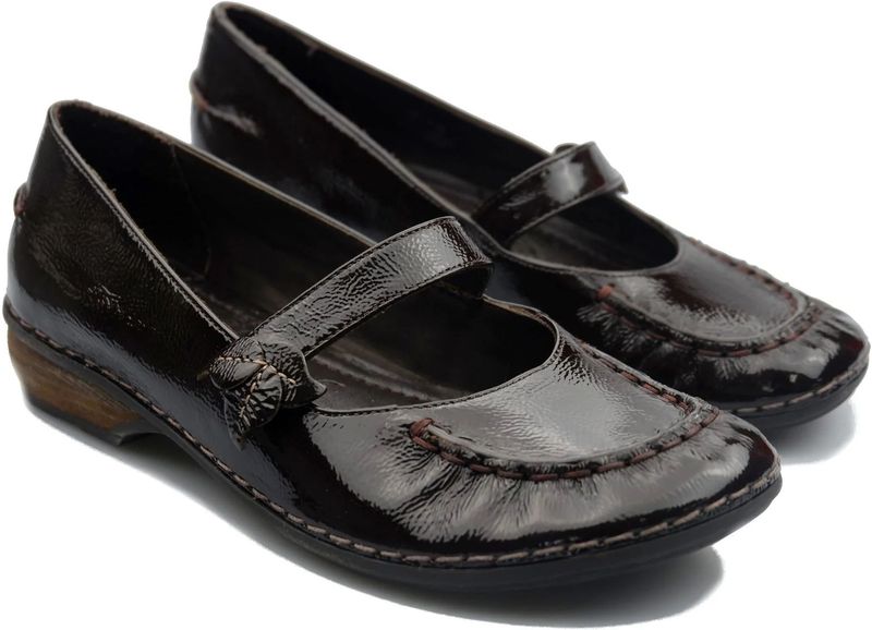 Clarks - Instapper - Lakleer - Zwart